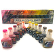 WARM EARTHtones Premium Alcohol Ink 12 Bottle Set With Metallic Gold